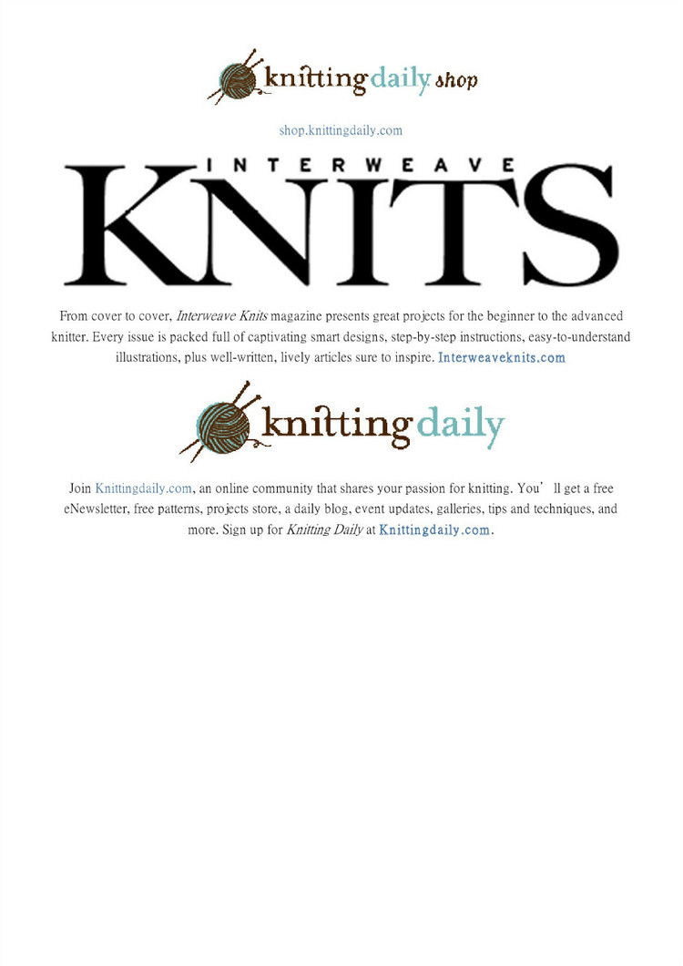 New Vintage Lace Knits Inspired By the Past（新的老式花邊：針織物由過去的啟發(fā)教程） - 壹一 - 壹一的博客