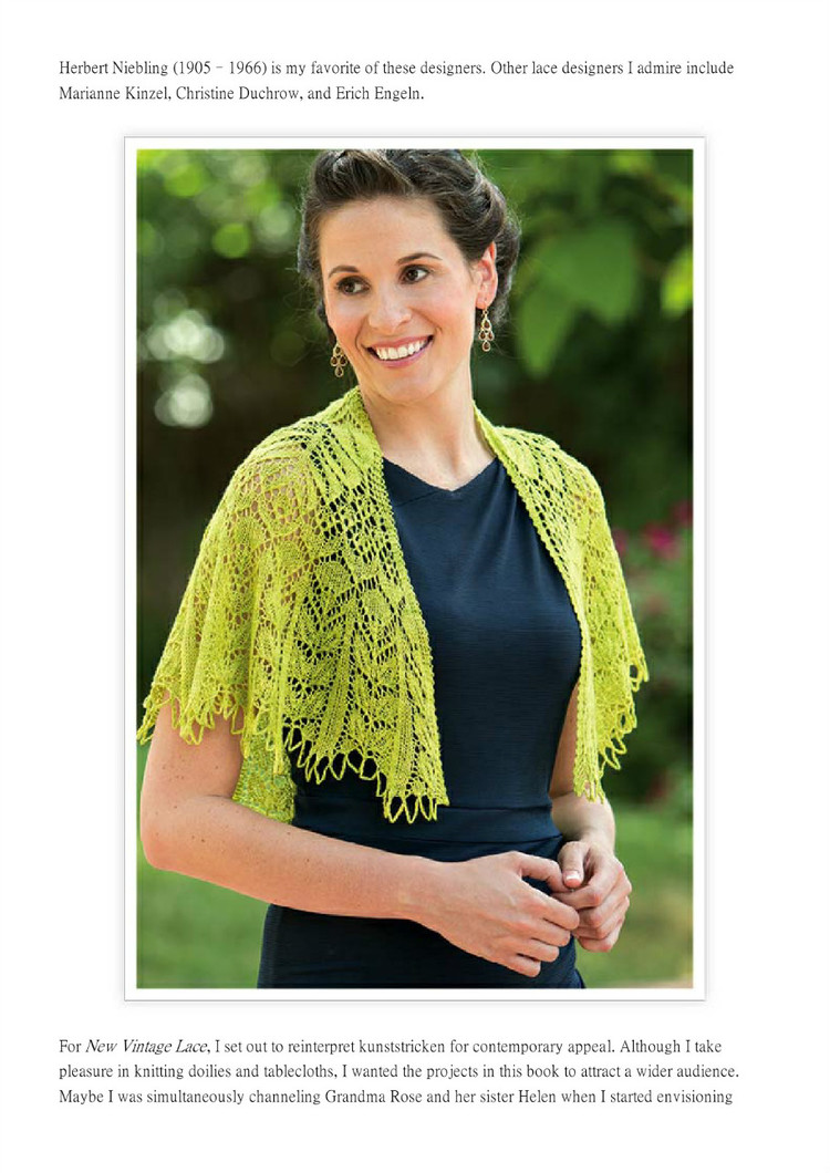 New Vintage Lace Knits Inspired By the Past（新的老式花邊：針織物由過去的啟發(fā)教程） - 壹一 - 壹一的博客