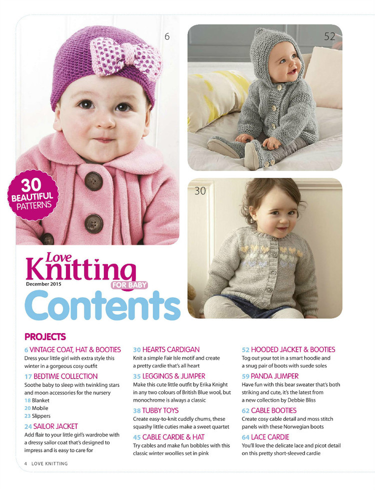 Love Knitting for Babies  December 2015 - 輕描淡寫 - 輕描淡寫