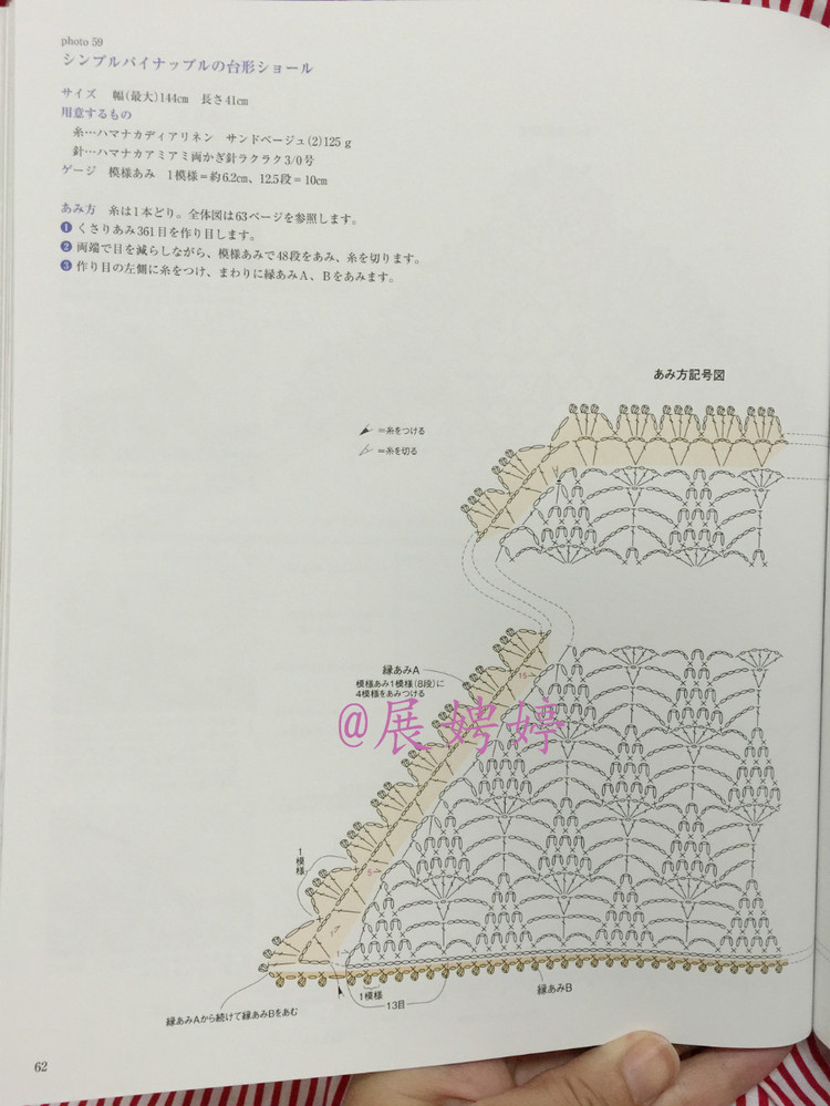 展娉婷高清下載：河合真弓かぎ針あみのショールとストール30―パイナップルあみがいっぱい - 展娉婷 - 展娉婷的鉤針世界