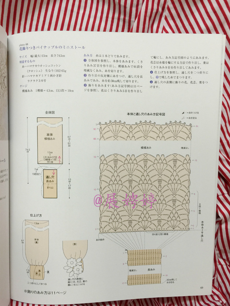 展娉婷高清下載：河合真弓かぎ針あみのショールとストール30―パイナップルあみがいっぱい - 展娉婷 - 展娉婷的鉤針世界