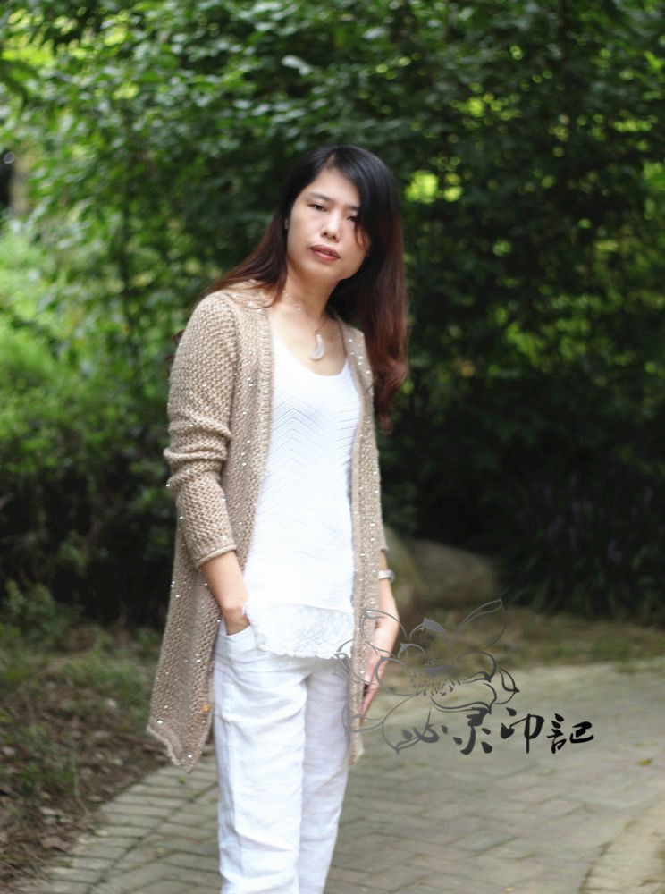 【心靈印記】溯秋之歌——大牌鏤空亮片小馬長款開衫 - 心靈印記 - 指間紗