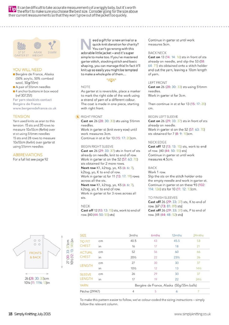 Simply Knitting Issue 135 2015 - 輕描淡寫 - 輕描淡寫