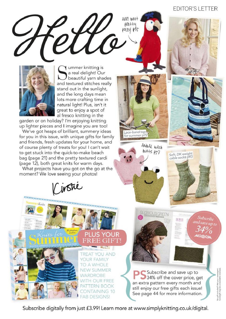 Simply Knitting Issue 135 2015 - 輕描淡寫 - 輕描淡寫