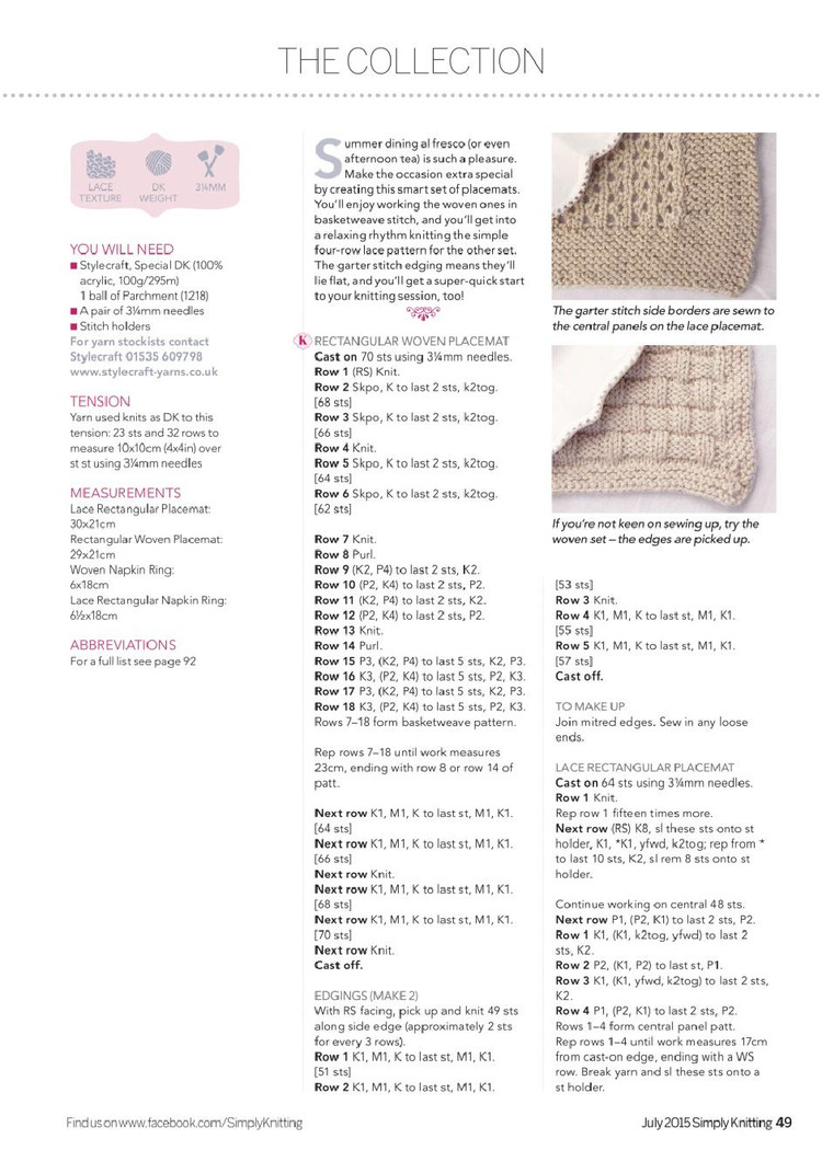 Simply Knitting Issue 135 2015 - 輕描淡寫 - 輕描淡寫