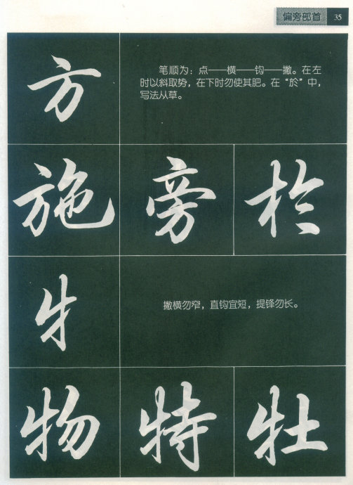[轉(zhuǎn)載]毛筆行書標(biāo)準(zhǔn)教程（筆法）