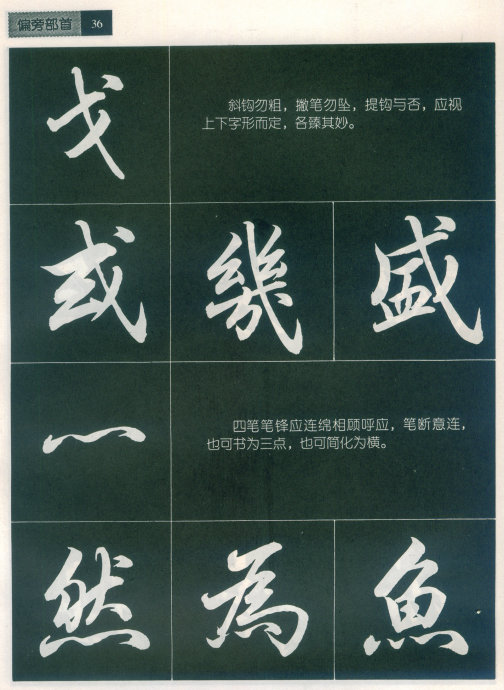 [轉(zhuǎn)載]毛筆行書標(biāo)準(zhǔn)教程（筆法）
