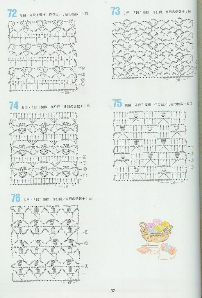 CROCHET PATTERNS 262 --- 鉤針圖解 - 紫蘇 - 紫蘇的博客