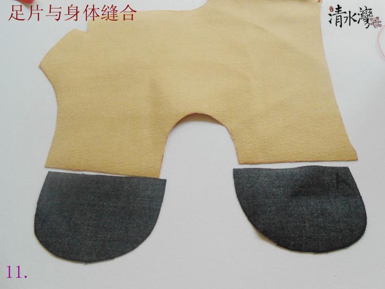 經(jīng)典款鴻運(yùn)馬的制作步驟 - 清水灣手工布藝 - 掬花在手,必有芬芳拂袖