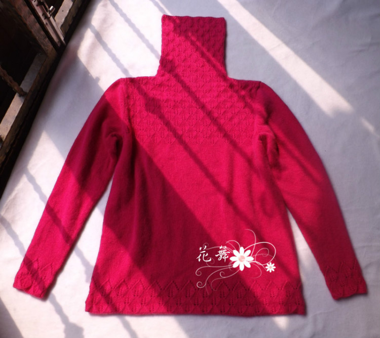 花舞手工~~~玫紅堆領(lǐng)毛衣 - 花舞 - 花舞的季節(jié)