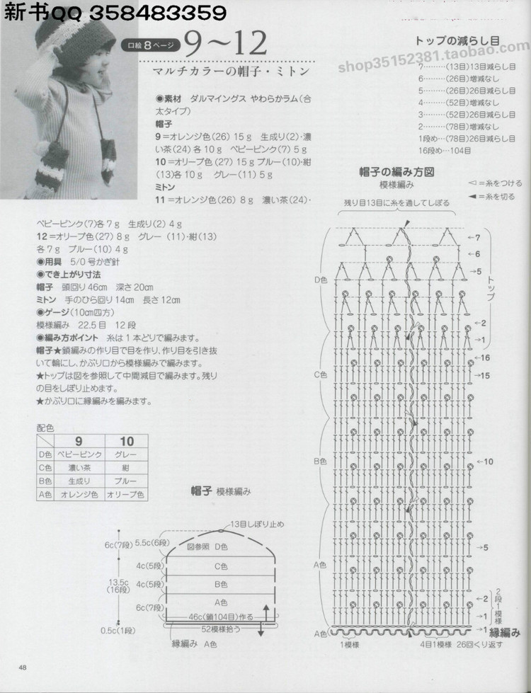 4890.[日]俏皮可愛(ài)3-5歲兒童童裝毛衣編織IDY手作教程 - 壹一 - 壹一的博客