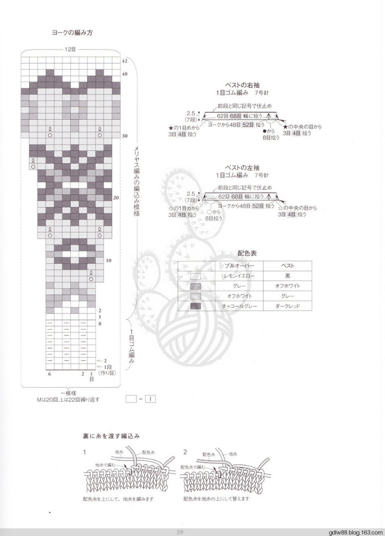 2015 じっくり編んで永く愛(ài)せるニットのふだん著 (1) - 木棉花 - 雨茫茫，霧茫茫，盼望花開(kāi)，花已落……