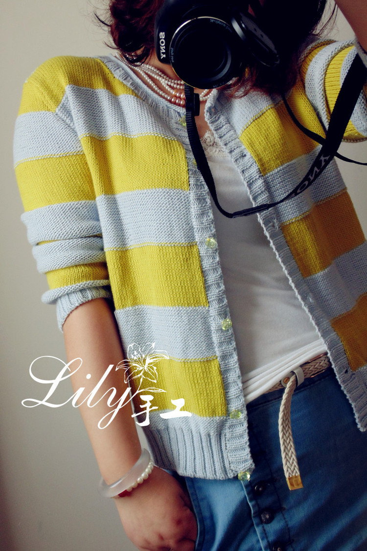 【Lily手工】--行云--蘆薈棉線休閑開衫 - Lily - Lily的手工編織天地