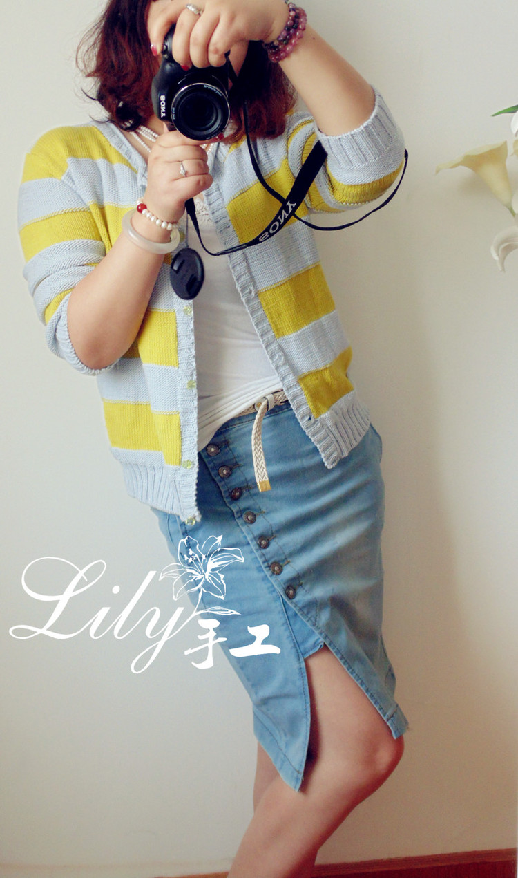 【Lily手工】--行云--蘆薈棉線休閑開衫 - Lily - Lily的手工編織天地