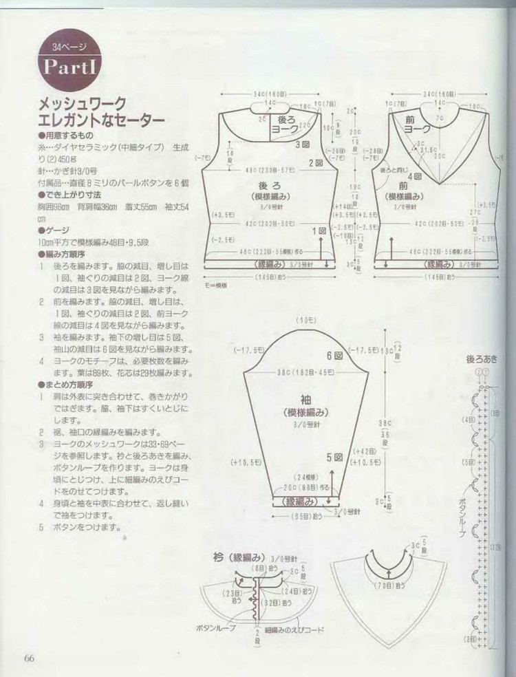 Lets knit series 編織指南  - 荷塘秀色 - 茶之韻