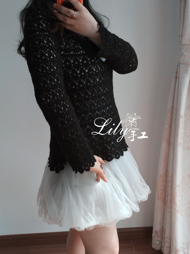 【Lily手工】--黑玫瑰--經(jīng)典蔥衣 - Lily - Lily的手工編織天地