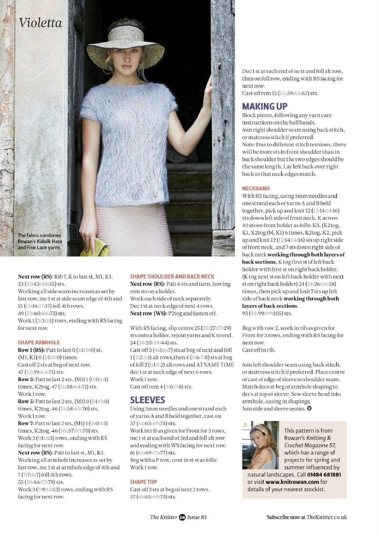 The Knitter Issue 85 2015 - 輕描淡寫 - 輕描淡寫
