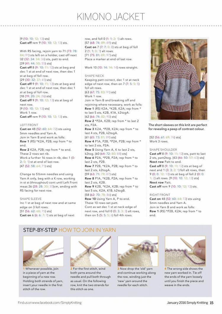 Simply Knitting  January 2016 - 輕描淡寫(xiě) - 輕描淡寫(xiě)