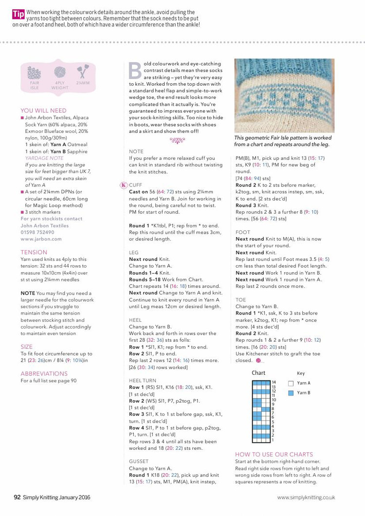 Simply Knitting  January 2016 - 輕描淡寫(xiě) - 輕描淡寫(xiě)