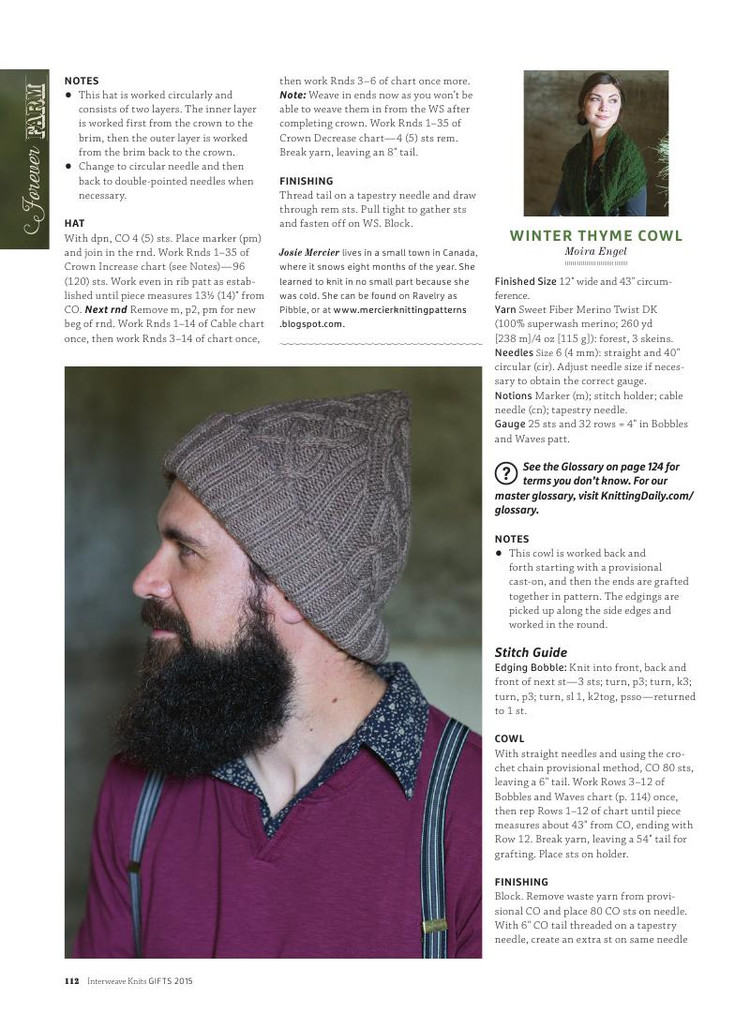 Interweave Knits： Gifts 2015 - 輕描淡寫 - 輕描淡寫