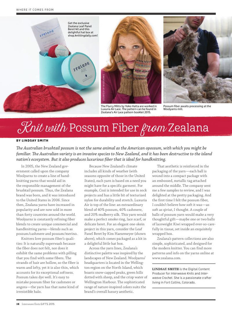 Interweave Knits： Gifts 2015 - 輕描淡寫 - 輕描淡寫