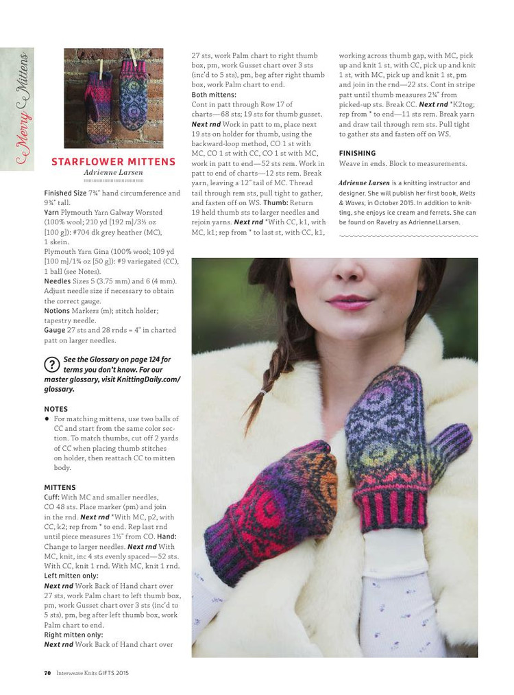 Interweave Knits： Gifts 2015 - 輕描淡寫 - 輕描淡寫