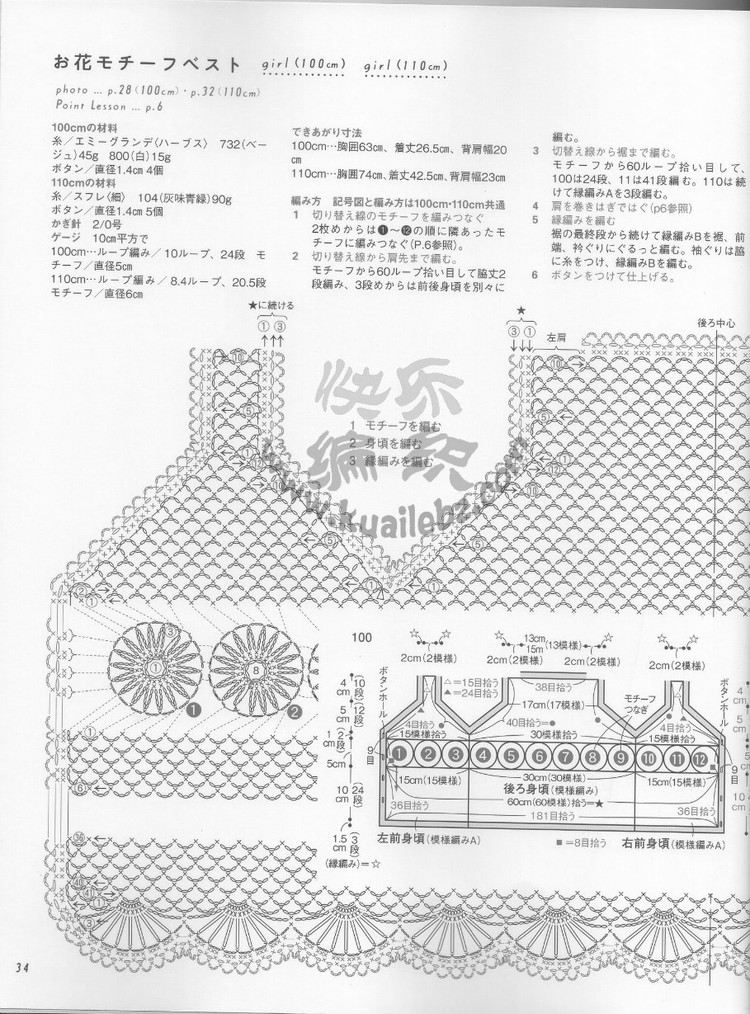 Crochet lesson 2012 母女親子裝 - 荷塘秀色 - 茶之韻