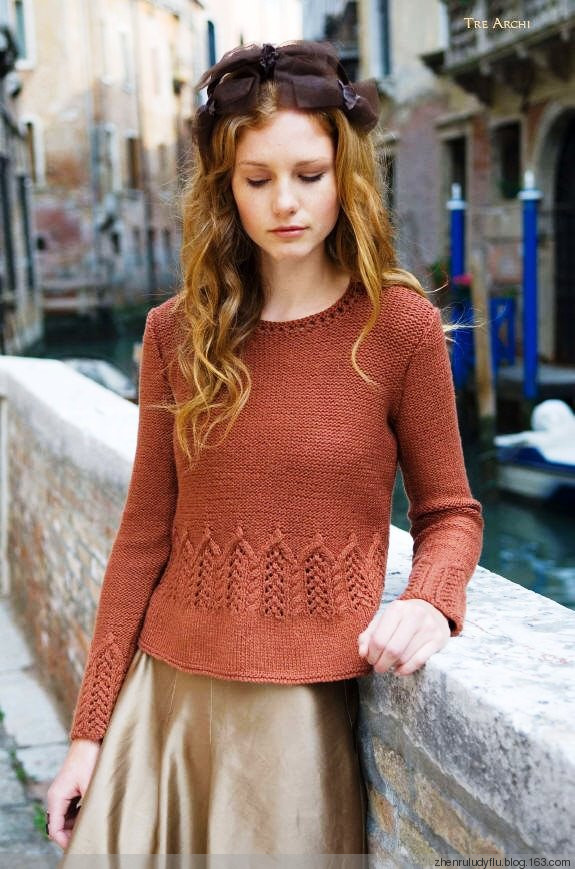 【舒舒翻譯】Tre Archi 套頭衫[Louisa Harding 11, Venezia Una Volta] - 舒舒愛折騰 - 上班折騰打印機(jī)，下班奶娃打毛衣