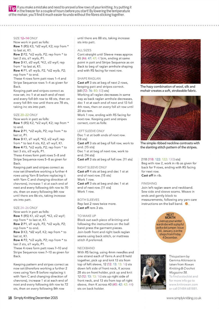 Simply Knitting Issue 12 2015 - 輕描淡寫(xiě) - 輕描淡寫(xiě)