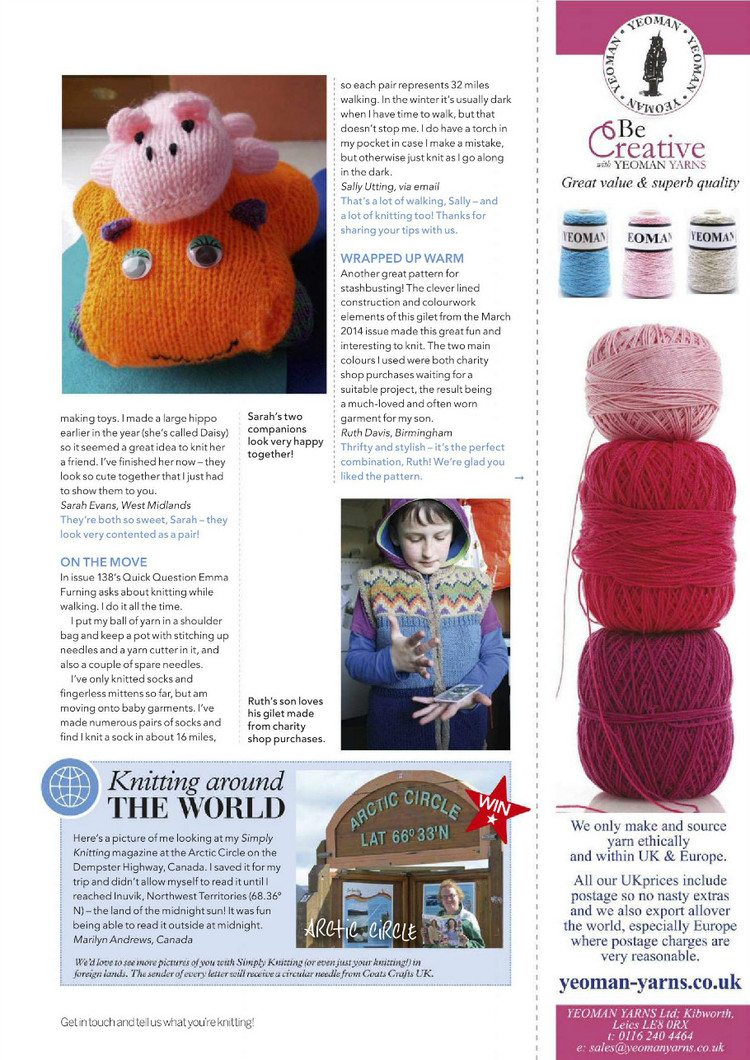 Simply Knitting Issue 12 2015 - 輕描淡寫(xiě) - 輕描淡寫(xiě)