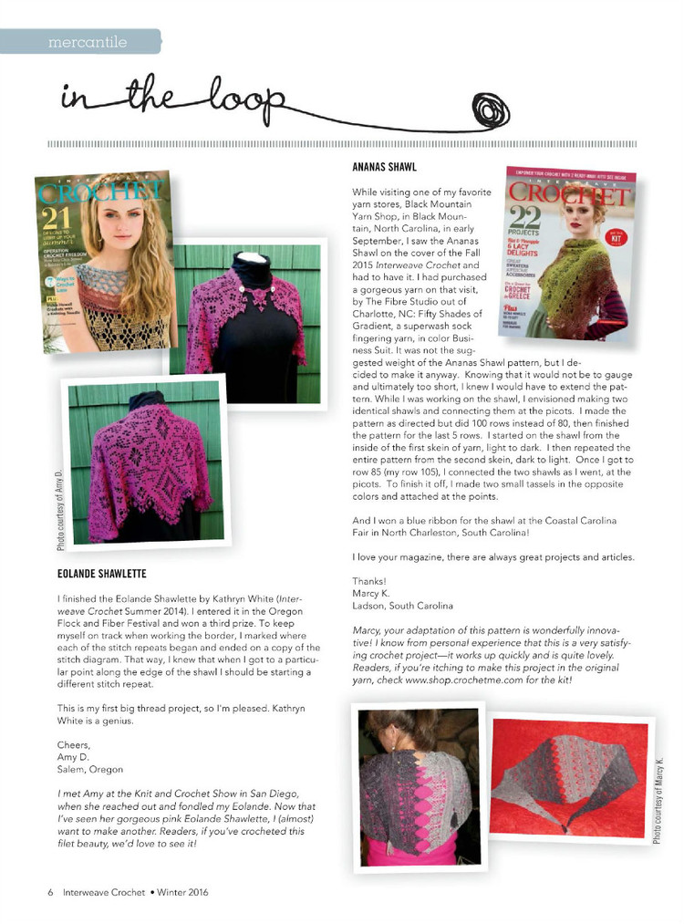 Interweave Crochet  Winter 2016 - 輕描淡寫 - 輕描淡寫
