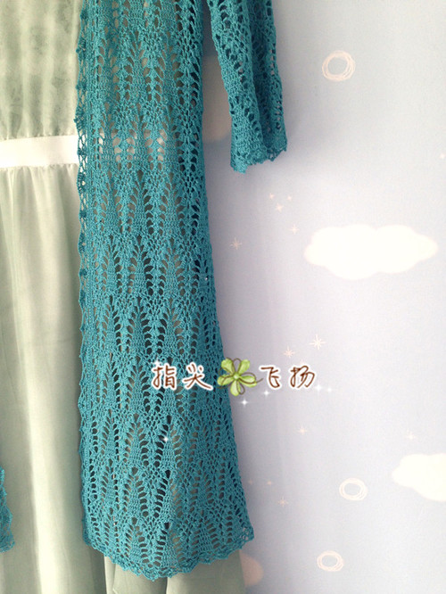 暗香疏影（1519）---10蕾絲精致長(zhǎng)款外披 - 指尖飛揚(yáng) - 指尖飛揚(yáng)