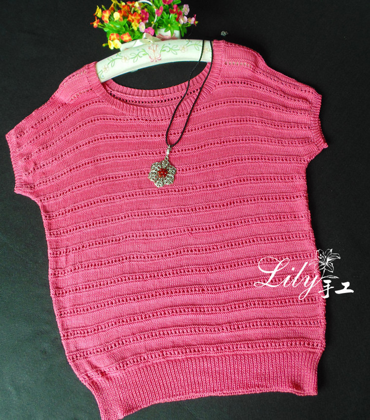 【Lily手工】--嫣然--寬松舒適小蝙蝠衫 - Lily - Lily的手工編織天地