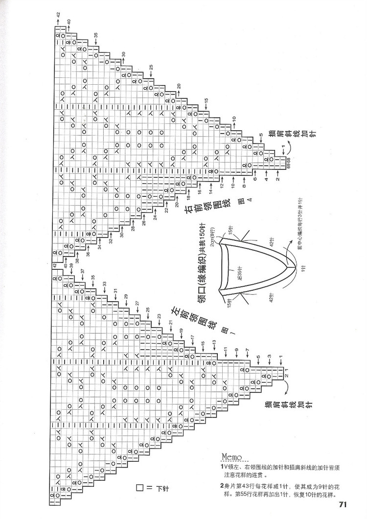 行家教你從領(lǐng)口往下織 - 紫藤花瓣 - 月下紫藤