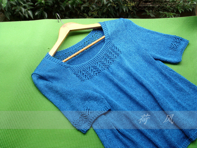 靜水——真絲扁帶短袖 - 七月.荷風(fēng) - 水殿風(fēng)來(lái)