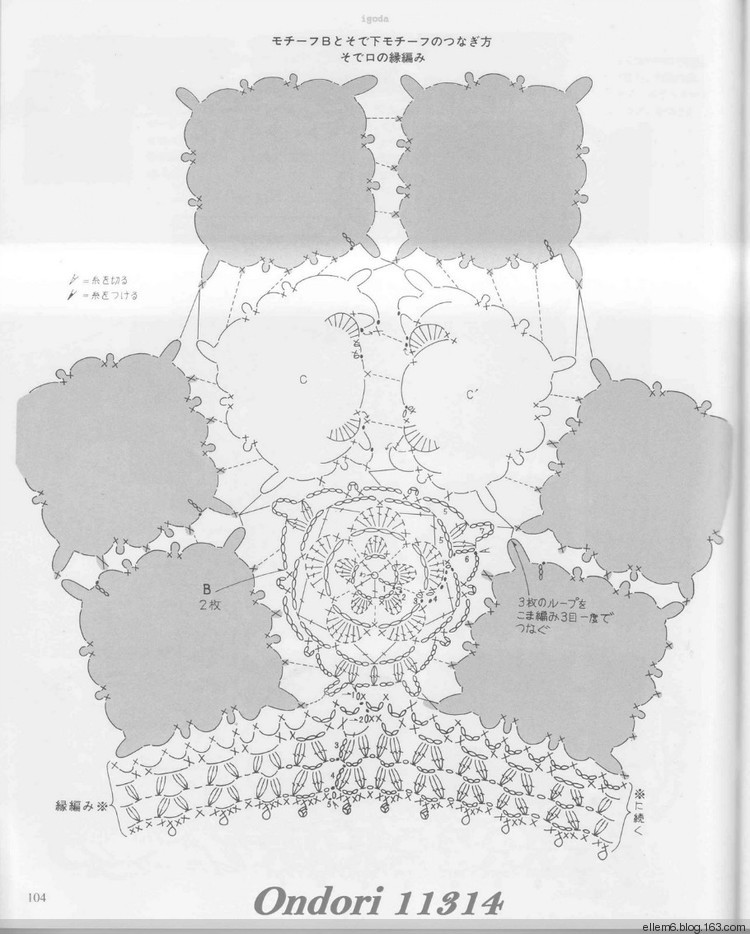 拼花圓擺小開(kāi)衫（親子） - ellem6 - 織織不倦