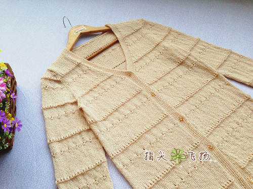 清芙（1517）---珍珠麻長款開衫 - 指尖飛揚(yáng) - 指尖飛揚(yáng)