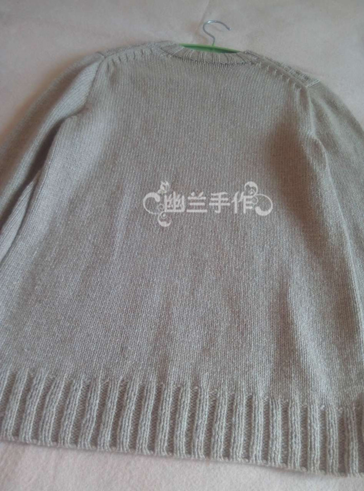 奶茶～～～簡(jiǎn)單圓領(lǐng)男式套頭衫47 - 空谷幽蘭 - 指尖的溫柔～幽蘭の編織時(shí)光