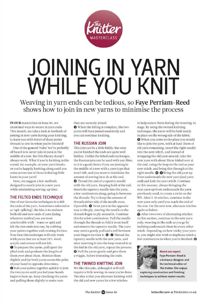The Knitter  Issue 86 2015 - 輕描淡寫(xiě) - 輕描淡寫(xiě)