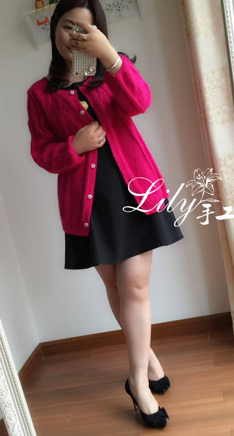 【Lily手工】--艷陽天--羊絨經(jīng)典開衫 - Lily - Lily的手工編織天地