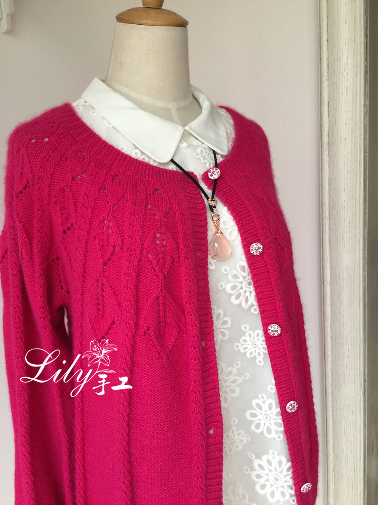 【Lily手工】--艷陽天--羊絨經(jīng)典開衫 - Lily - Lily的手工編織天地