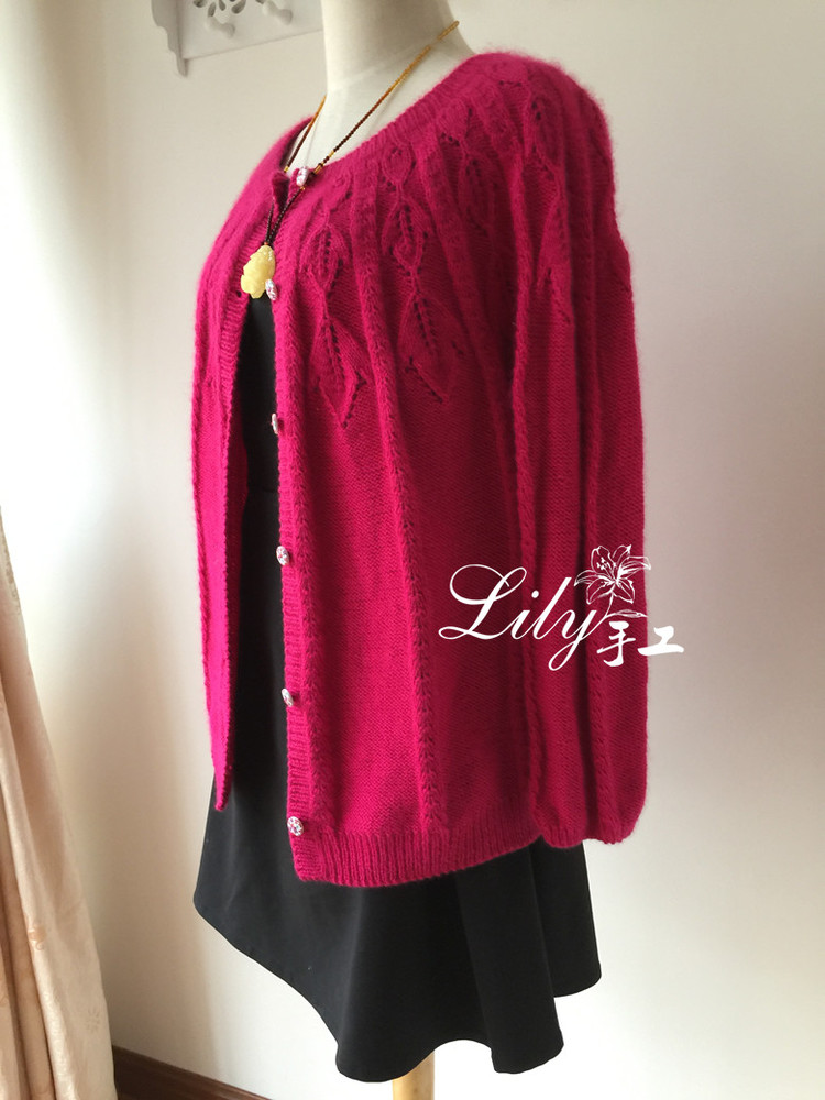 【Lily手工】--艷陽天--羊絨經(jīng)典開衫 - Lily - Lily的手工編織天地