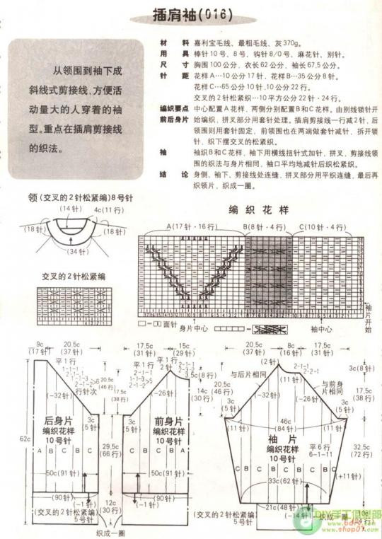 袖子編織規(guī)律 - choiyoba - 卑塵    縷