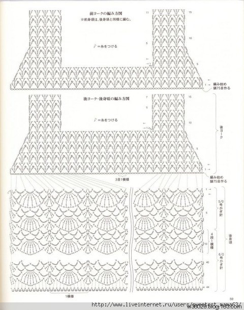 上部分鉤針圖解 - 鉤織樂趣 - 鉤織樂趣的博客