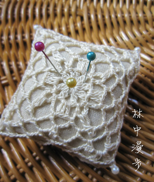 蕾絲針插 - 林中漫步 - 鉤針時光