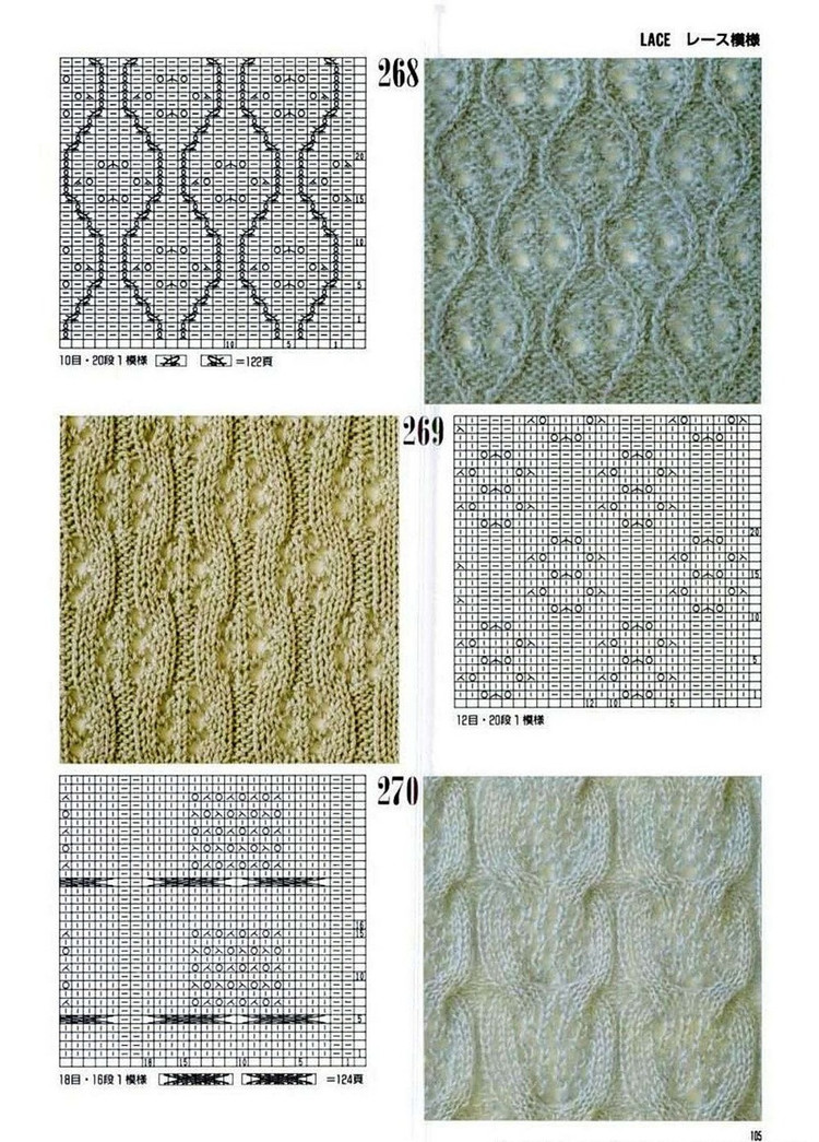 300 Knitting patterns book (鏤空花樣）三 - 非編魚 - 非編魚的博客