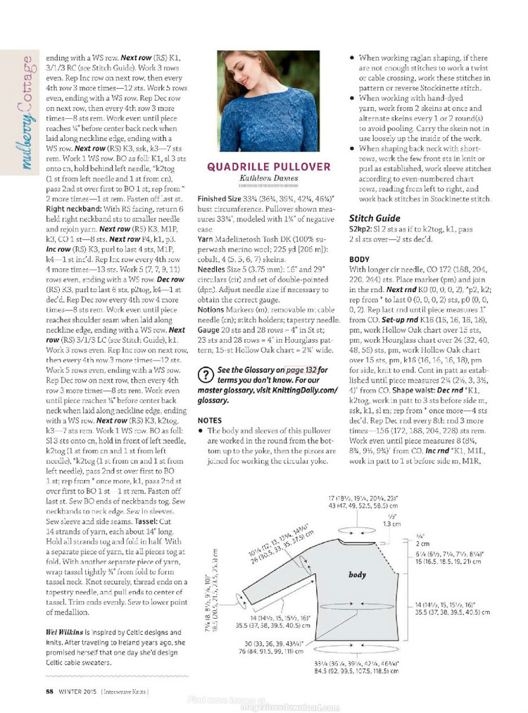 Interweave knits winter 2015 - 輕描淡寫 - 輕描淡寫