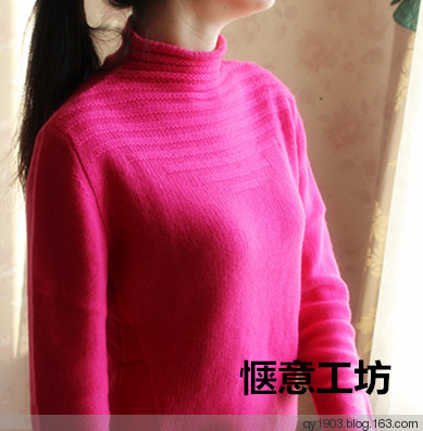 伊美——自帶領(lǐng)粗細(xì)風(fēng)格交錯套衫-2015-9 - 愜意工坊 - 愜意工坊的博客