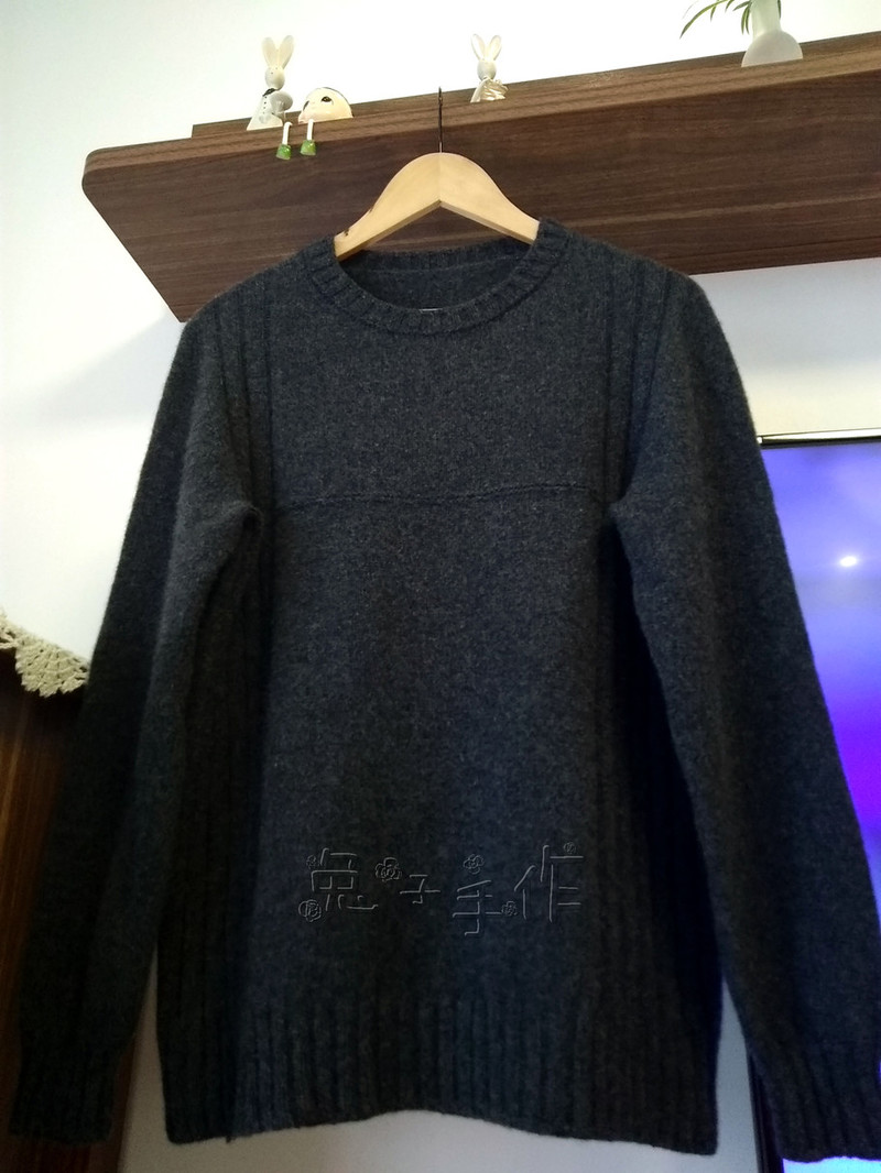 [兔子*手工]簡約（成人款）~自帶袖~低圓領(lǐng)套頭衫 - 兔子 - 兔子的手工小窩