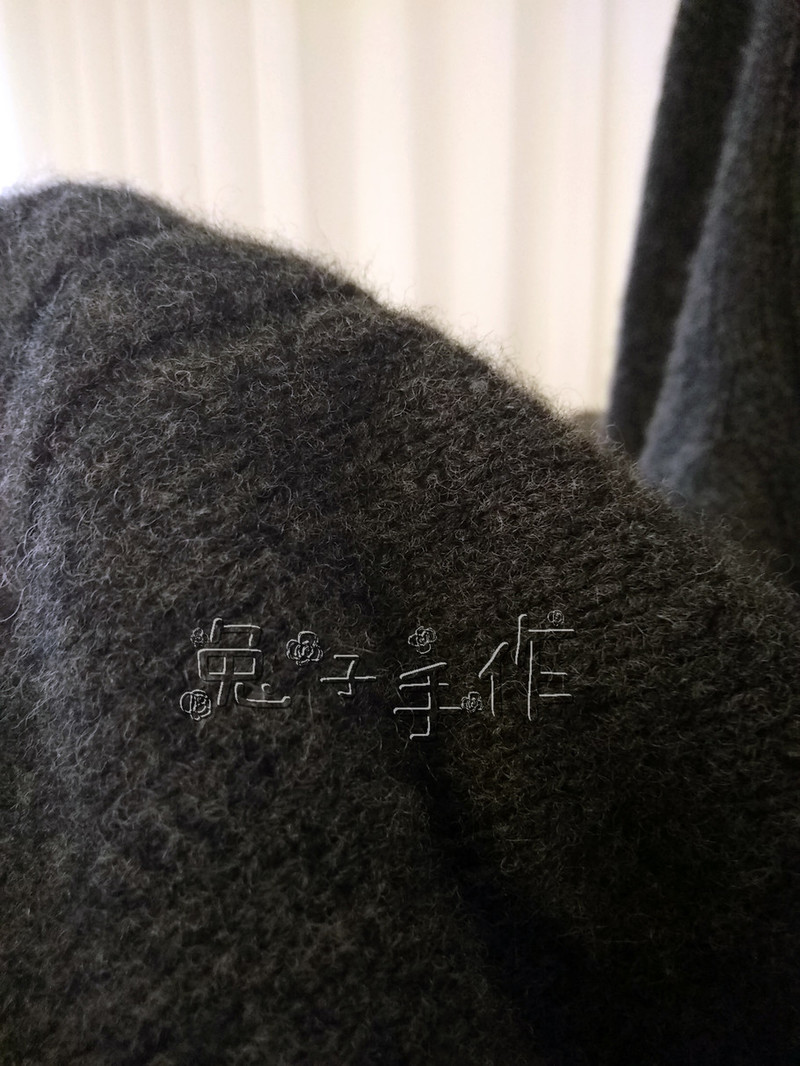 [兔子*手工]簡約（成人款）~自帶袖~低圓領(lǐng)套頭衫 - 兔子 - 兔子的手工小窩